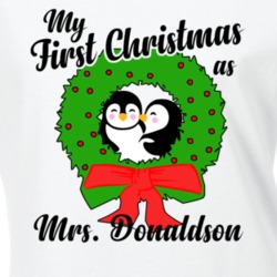 My First Christmas As Mrs Donaldson Cute Christmas T Shirt 35068889