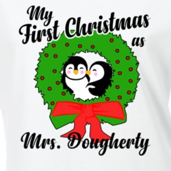 My First Christmas As Mrs Dougherty Cute Christmas T Shirt 35068895