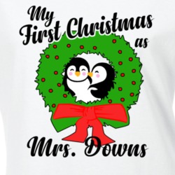 My First Christmas As Mrs Downs Cute Christmas T Shirt 35068899