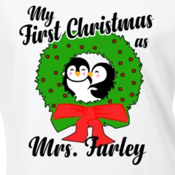 My First Christmas As Mrs Farley Cute Christmas T Shirt 35068927