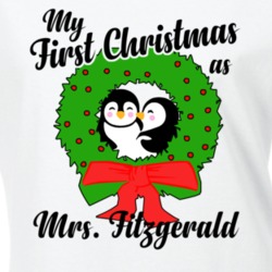 My First Christmas As Mrs Fitzgerald Cute Christmas T Shirt 35068951