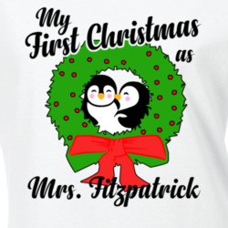 My First Christmas As Mrs Fitzpatrick Cute Christmas T Shirt 35068953