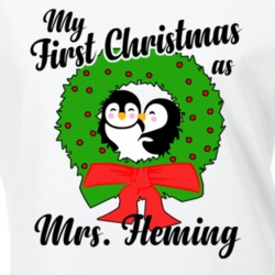 My First Christmas As Mrs Fleming Cute Christmas T Shirt 35068955