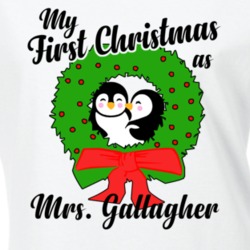 My First Christmas As Mrs Gallagher Cute Christmas T Shirt 35069015