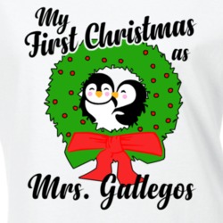 My First Christmas As Mrs Gallegos Cute Christmas T Shirt 35069017
