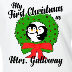 My First Christmas As Mrs Galloway Cute Christmas T Shirt 35069019