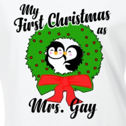 My First Christmas As Mrs Gay Cute Christmas T Shirt 35069039