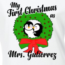 My First Christmas As Mrs Gutierrez Cute Christmas T Shirt 35069115