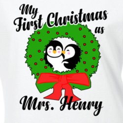 My First Christmas As Mrs Henry Cute Christmas T Shirt 35069195