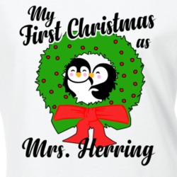 My First Christmas As Mrs Herring Cute Christmas T Shirt 35069207