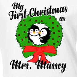 My First Christmas As Mrs Massey Cute Christmas T Shirt 35069433