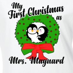 My First Christmas As Mrs Maynard Cute Christmas T Shirt 35069441