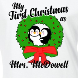 My First Christmas As Mrs Mcdowell Cute Christmas T Shirt 35069457