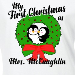 My First Christmas As Mrs Mclaughlin Cute Christmas T Shirt 35069469