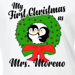 My First Christmas As Mrs Moreno Cute Christmas T Shirt 35069509