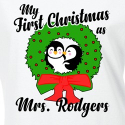 My First Christmas As Mrs Rodgers Cute Christmas T Shirt 35069642