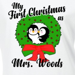 My First Christmas As Mrs Woods Cute Christmas T Shirt 35069847