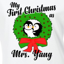 My First Christmas As Mrs Yang Cute Christmas T Shirt 35069852
