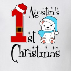 Agustin Baby Boy First Christmas Cute Christmas T Shirt 35069958