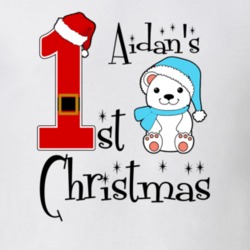 Aidan Baby Boy First Christmas Cute Christmas T Shirt 35069962