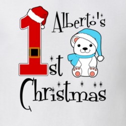 Alberto Baby Boy First Christmas Cute Christmas T Shirt 35069967