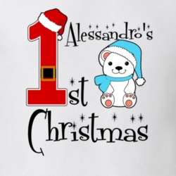 Alessandro Baby Boy First Christmas Cute Christmas T Shirt 35069972