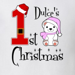 Dulce Baby Girl First Christmas Cute Christmas T Shirt 35070615