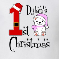 Dylan Baby Girl First Christmas Cute Christmas T Shirt 35070617