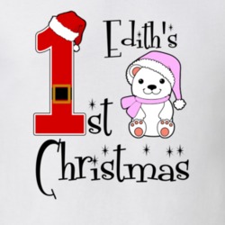 Edith Baby Girl First Christmas Cute Christmas T Shirt 35070621