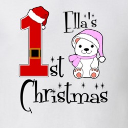 Ella Baby Girl First Christmas Cute Christmas T Shirt 35070645