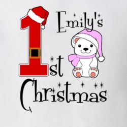 Emily Baby Girl First Christmas Cute Christmas T Shirt 35070673