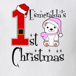 Esmeralda Baby Girl First Christmas Cute Christmas T Shirt 35070688