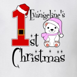 Evangeline Baby Girl First Christmas Cute Christmas T Shirt 35070705