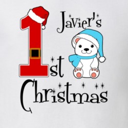 Javier Baby Boy First Christmas Cute Christmas T Shirt 35070865