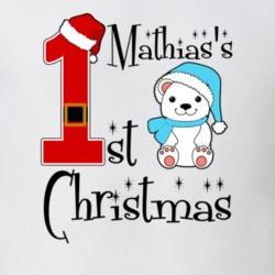Mathias Baby Boy First Christmas Cute Christmas T Shirt 35071283