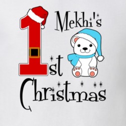 Mekhi Baby Boy First Christmas Cute Christmas T Shirt 35071324