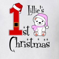 Lillie Baby Girl First Christmas Cute Christmas T Shirt 35071377