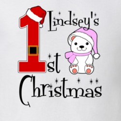 Lindsey Baby Girl First Christmas Cute Christmas T Shirt 35071394