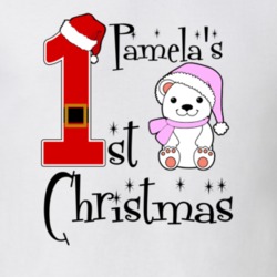 Pamela Baby Girl First Christmas Cute Christmas T Shirt 35071721