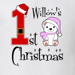 Willow Baby Girl First Christmas Cute Christmas T Shirt 35072008