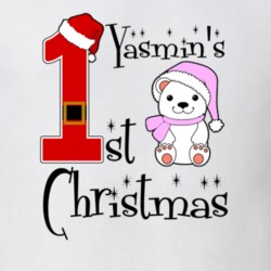 Yasmin Baby Girl First Christmas Cute Christmas T Shirt 35072015