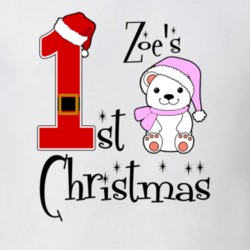 Zoe Baby Girl First Christmas Cute Christmas T Shirt 35072027