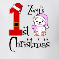Zoey Baby Girl First Christmas Cute Christmas T Shirt 35072028