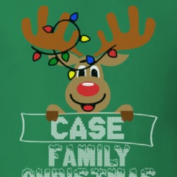Case Family Christmas Reindeer Knitted Look Christmas T Shirt 35073750