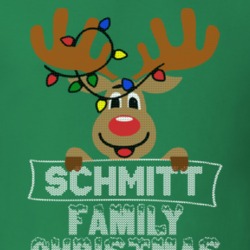 Schmitt Family Christmas Reindeer Knitted Look Christmas T Shirt 35074820