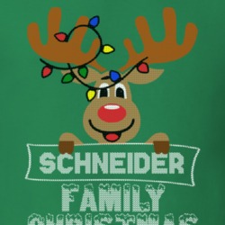 Schneider Family Christmas Reindeer Knitted Look Christmas T Shirt 35074822
