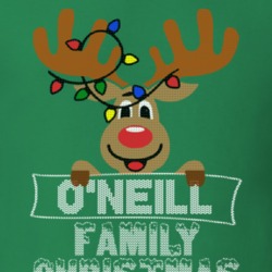 O'neill Family Christmas Reindeer Knitted Look Christmas T Shirt 35075226