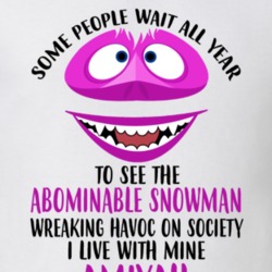 Amiyah Some Wait To See Abominable Snowman I Live With Mine Christmas 35077857