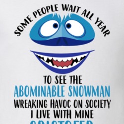 Cristofer Some Wait To See Abominable Snowman I Live With Mine Christm 35078144