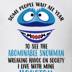 Houston Some Wait To See Abominable Snowman I Live With Mine Christmas 35078539